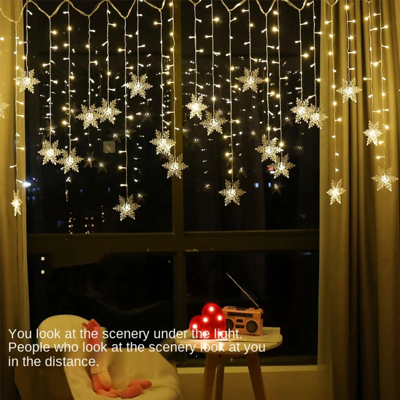 Christmas Snowflakes LED String Lights