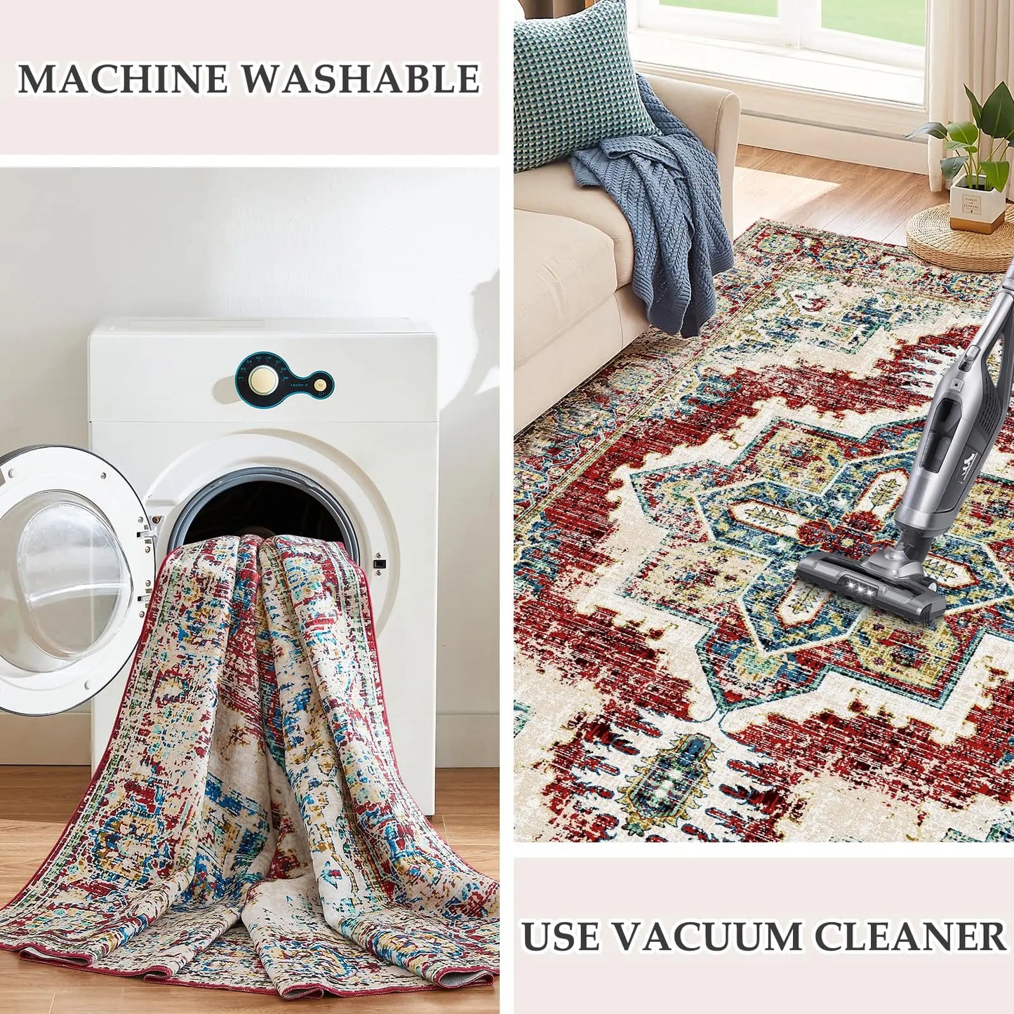 Orhopui Machine Washable Area Rug