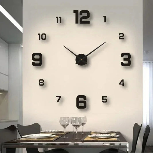 Frameless DlY Wall Clock